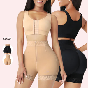 Style with Luxury Black and Skin-toned Body Suit