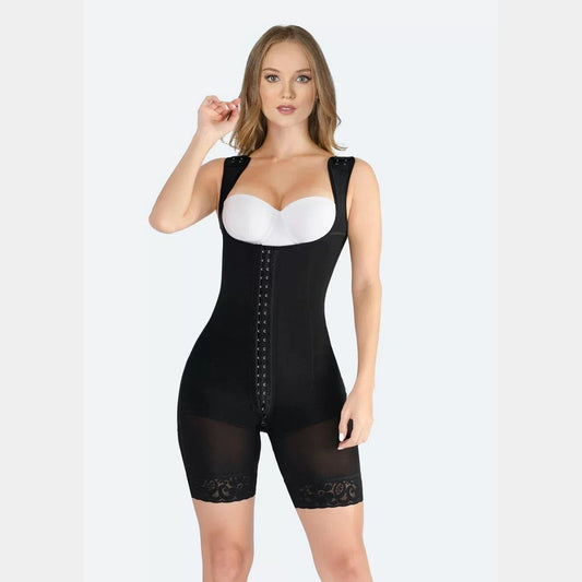 Sculpted Elegance: The Ultimate Black and Skin Body Suit for Every Occasion