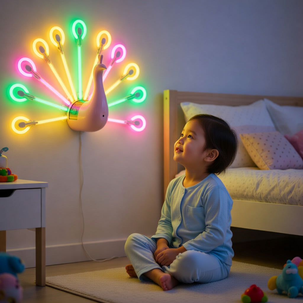 Peacock Wall Night Light
