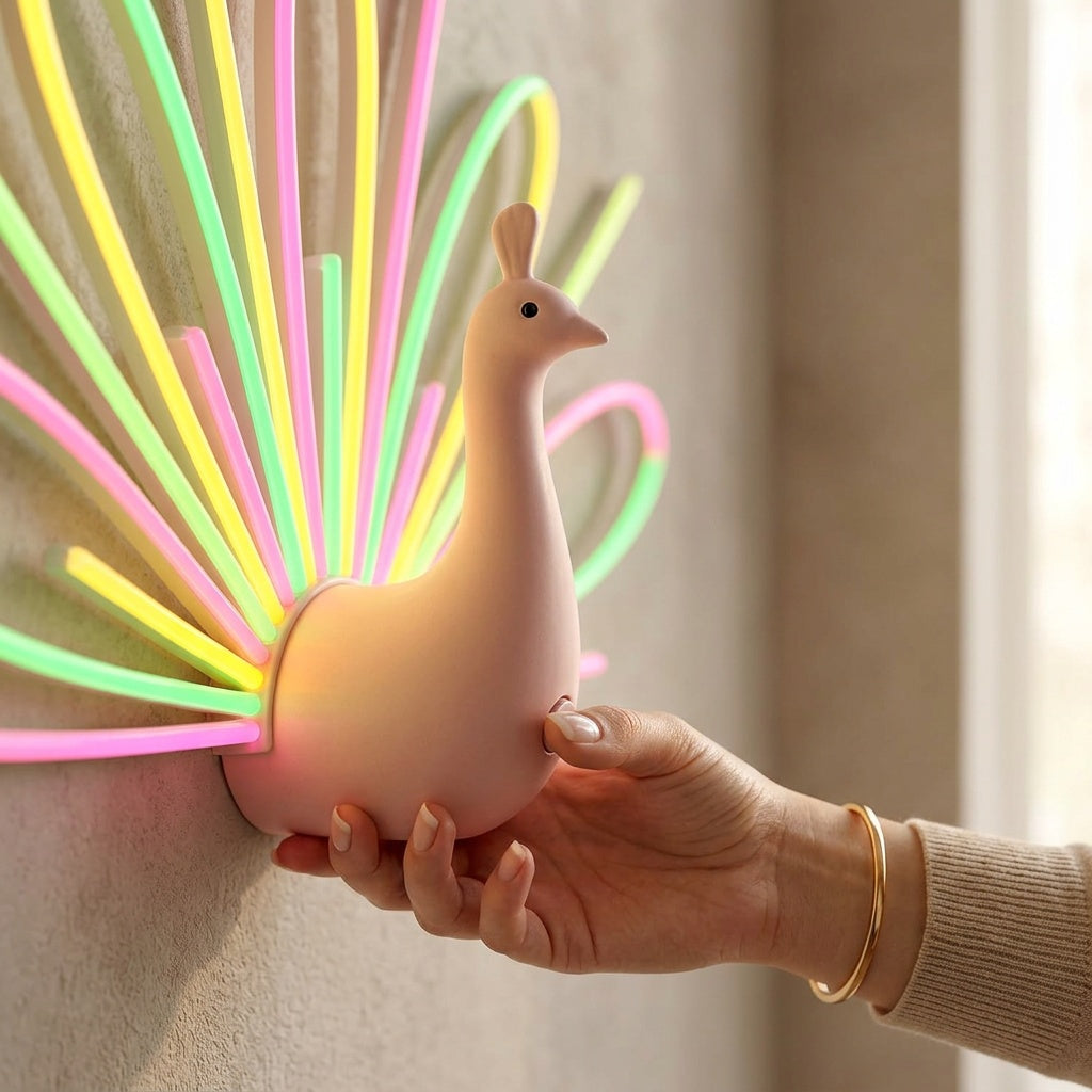 Peacock Wall Night Light