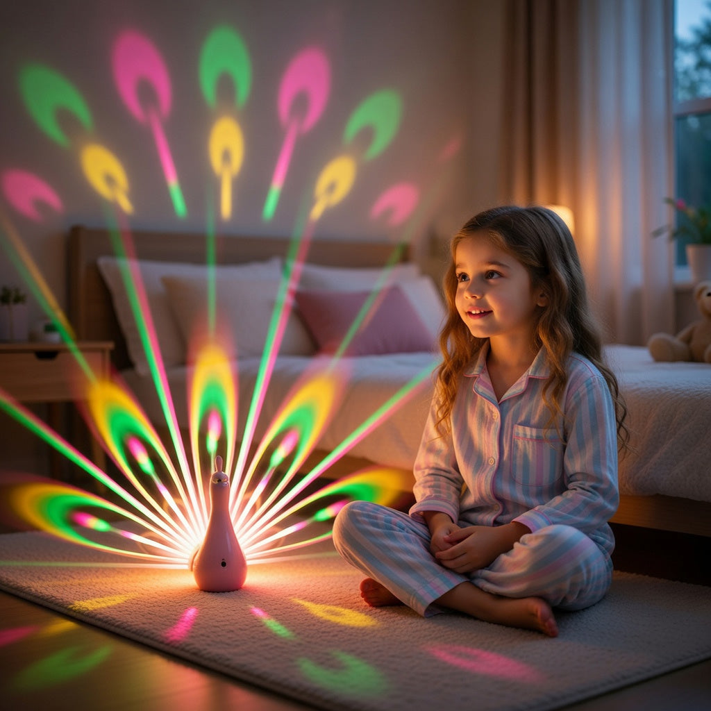 Peacock Wall Night Light