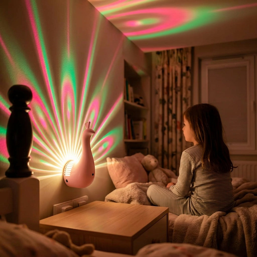 Peacock Wall Night Light