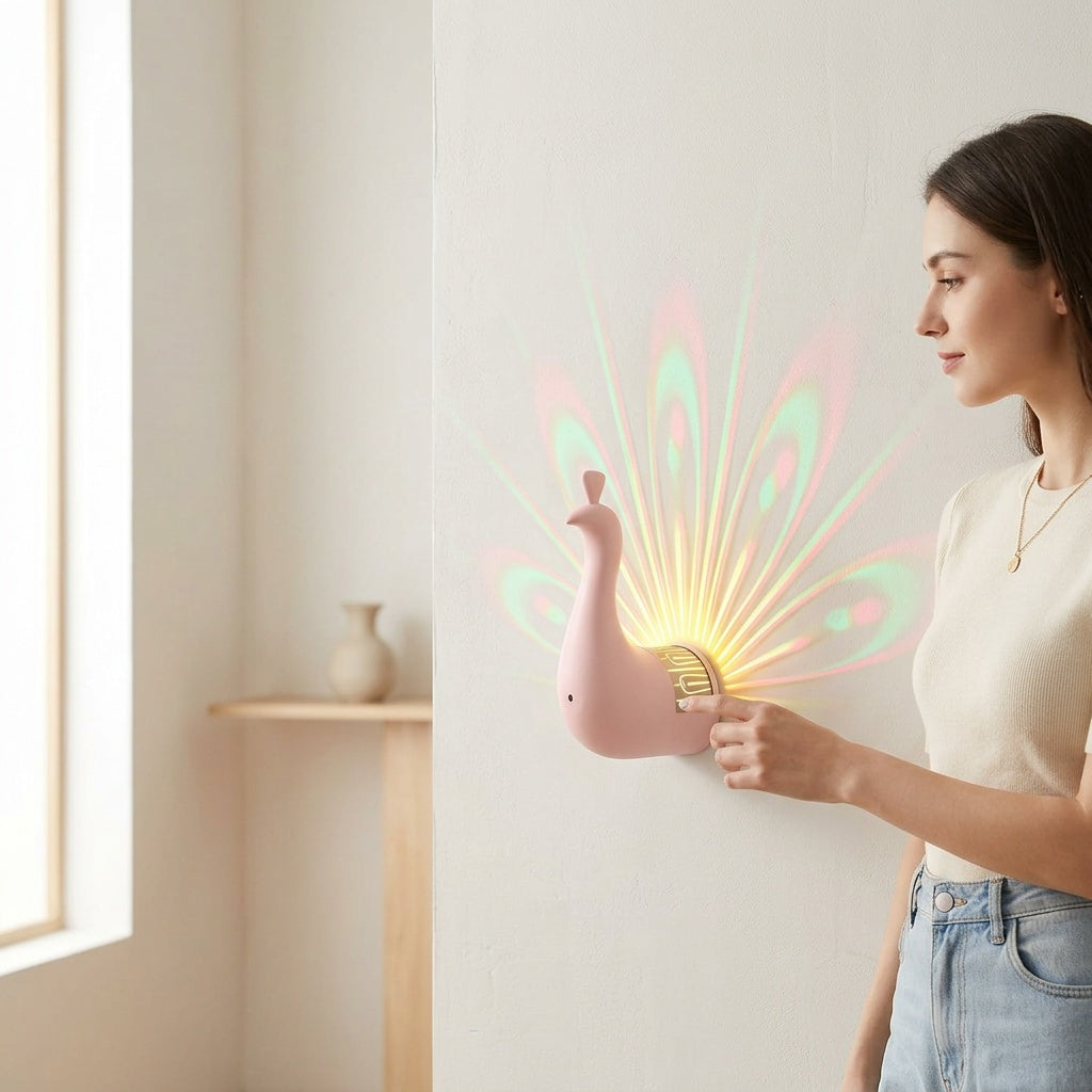 Peacock Wall Night Light