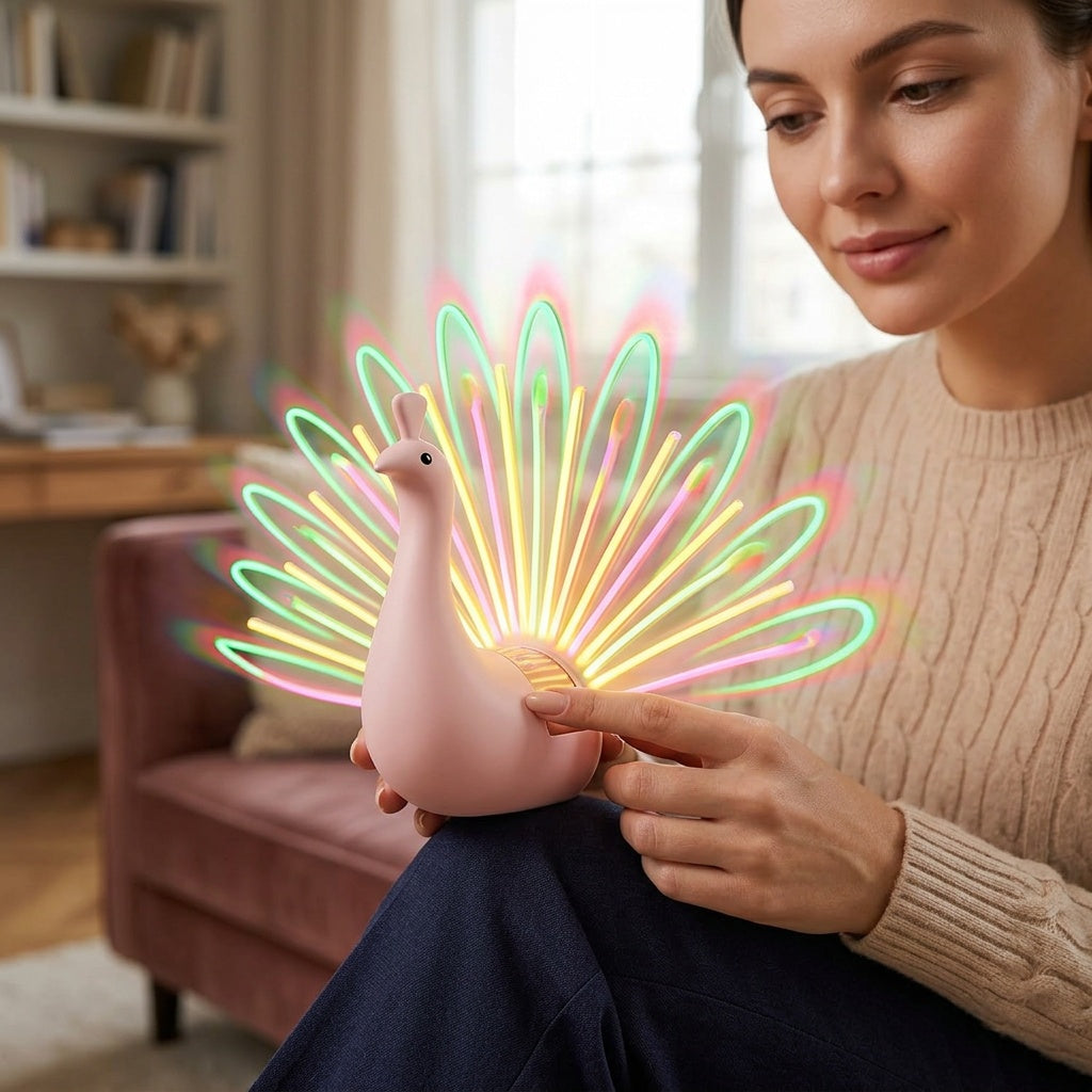 Peacock Wall Night Light