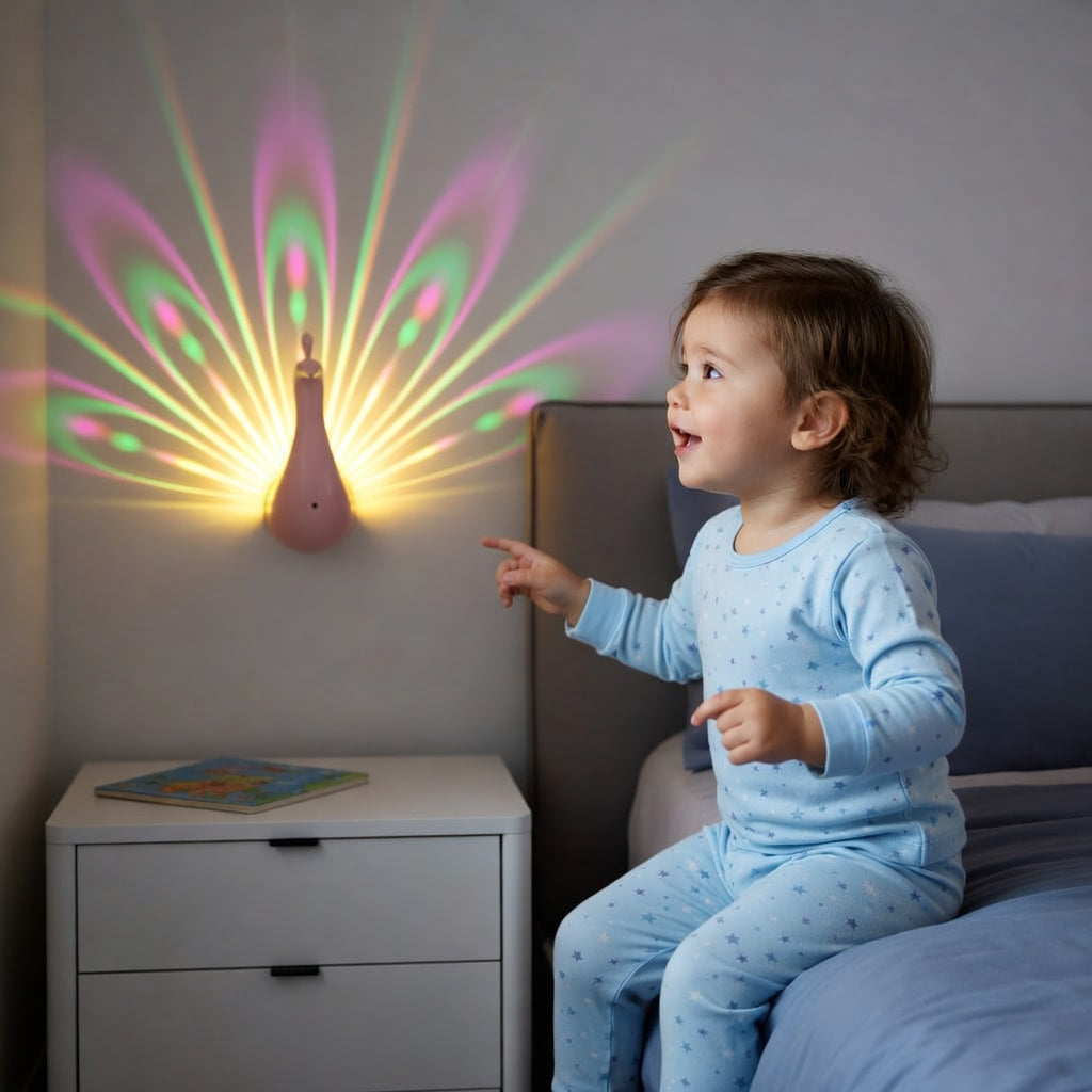 Peacock Wall Night Light