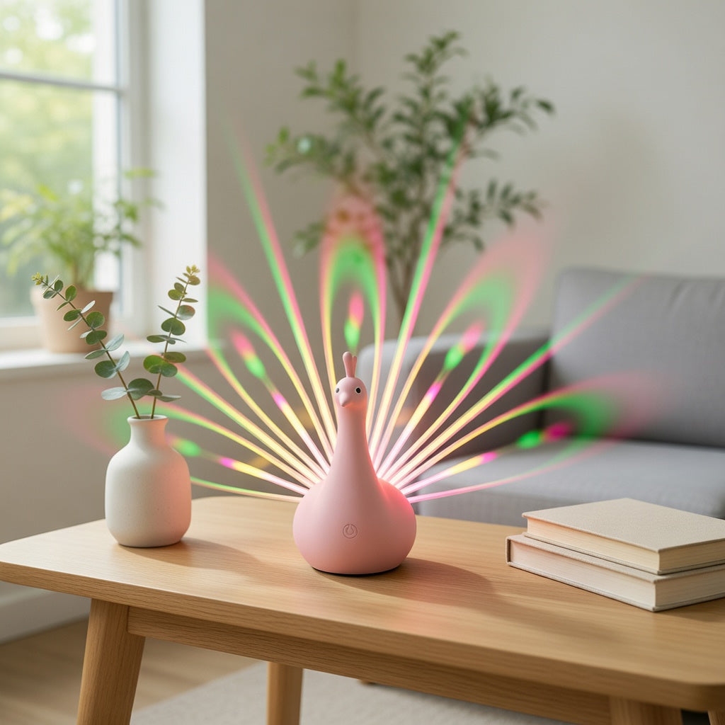 Peacock Wall Night Light
